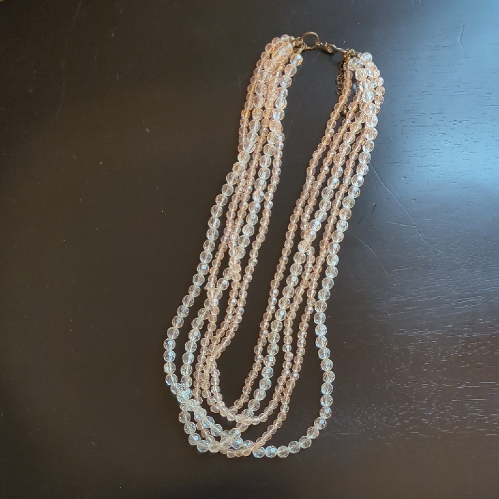 Elegant Pink Beaded Necklace